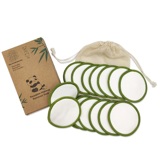 Bamboo Fiber Makeup Remover Pad With Washable Puff