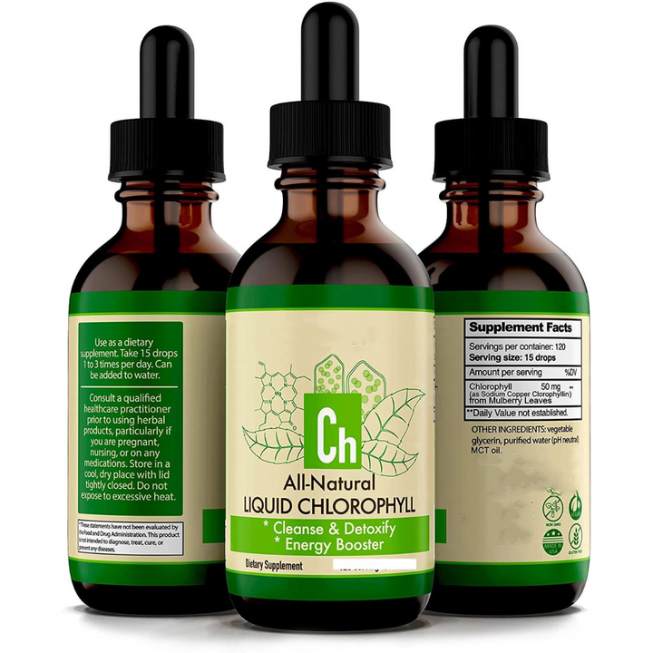 Natural Flavor Alcohol Free Chlorophyll Drops