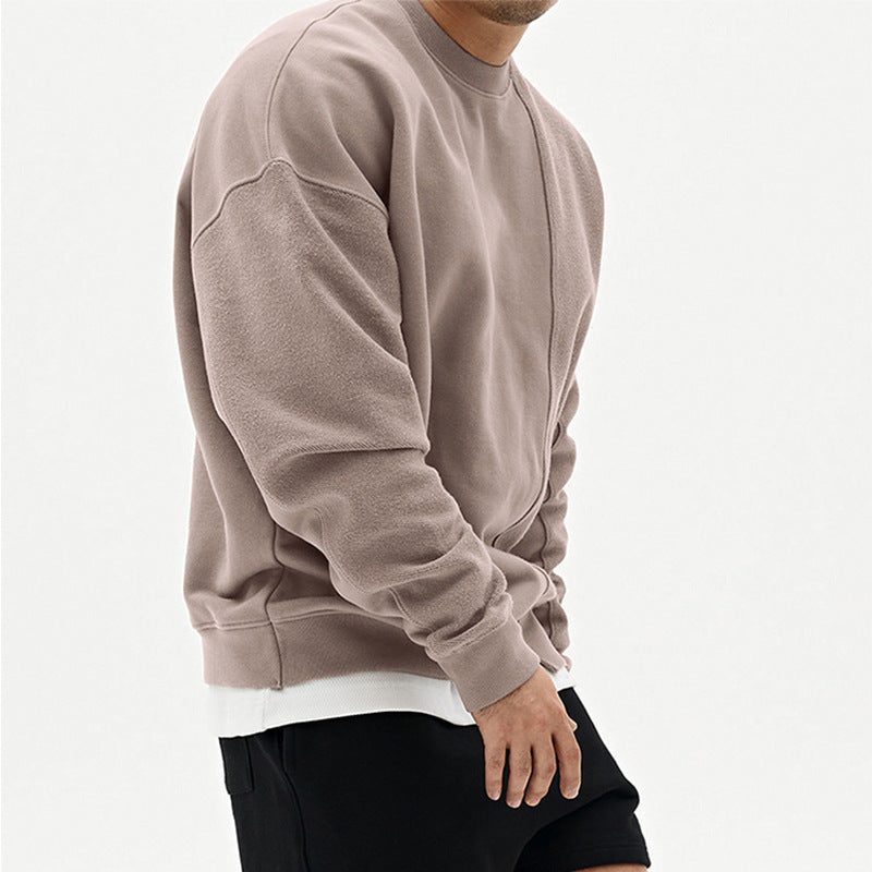 Pullover Round Neck Sweater Loose Men Clothes
