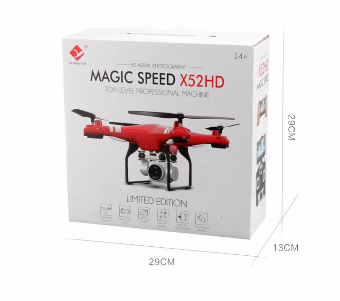 X52 RC drone with Altitude Hold 1080P 5MP HD Camera Quadcopter RC Drone 2MP WiF VS Phantom 3 Standard Syma X8HG