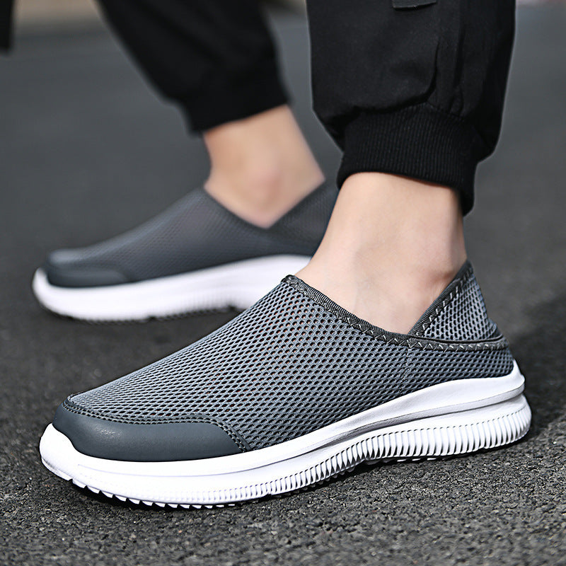 Men Shoes Slip On Lazy Shoes Breathable Mesh Sandals Slippers Lightweight Sneakers Tenis Feminino Zapatos