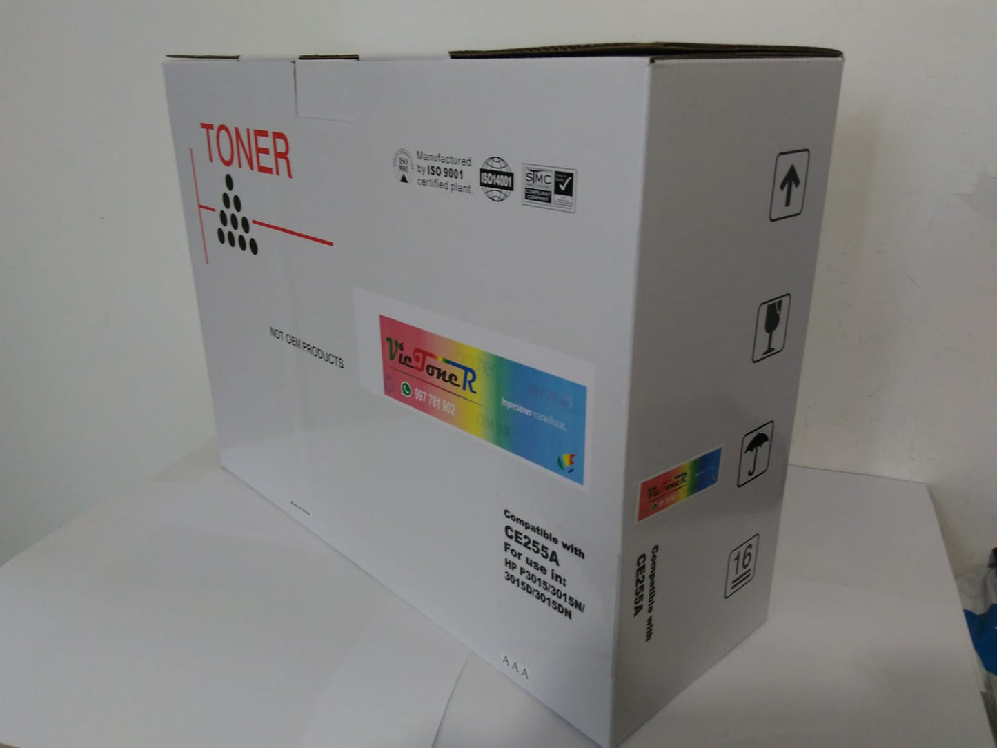 CE255X Toner compatible con HP P3015 P3010 HP LASERJET 500 MFP M521DW M525F. 12500 PAGINAS