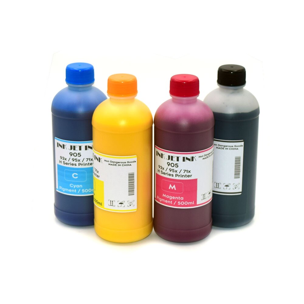 500ML Waterproof Pigment Ink for HP 970 970XL 971 Officejet Pro x451dn x451dw x476dn x476dw x551dn x576dw Printer