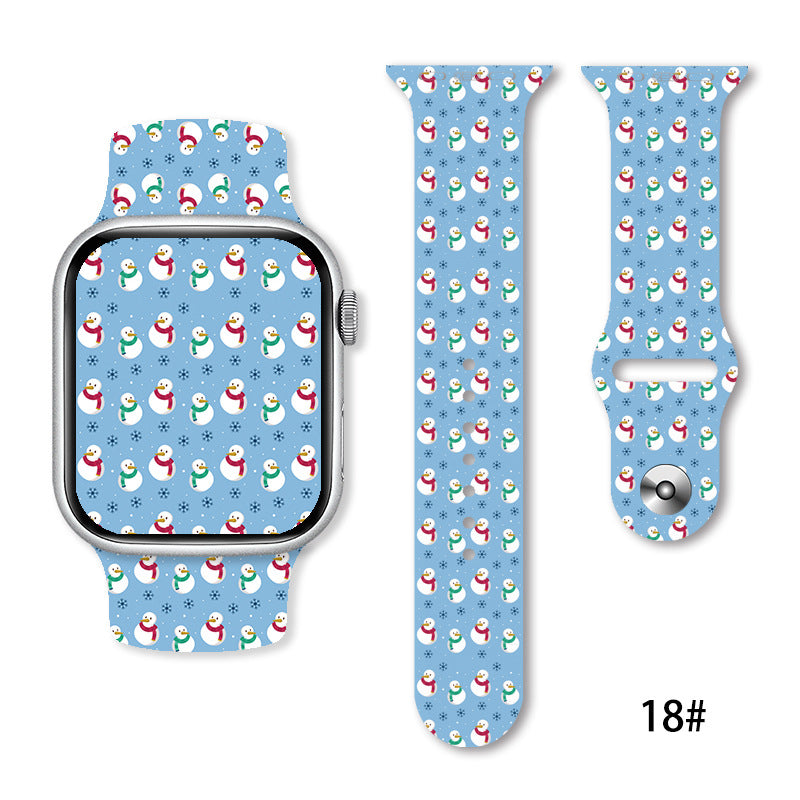 Christmas Silicone Strap Printing Suitable