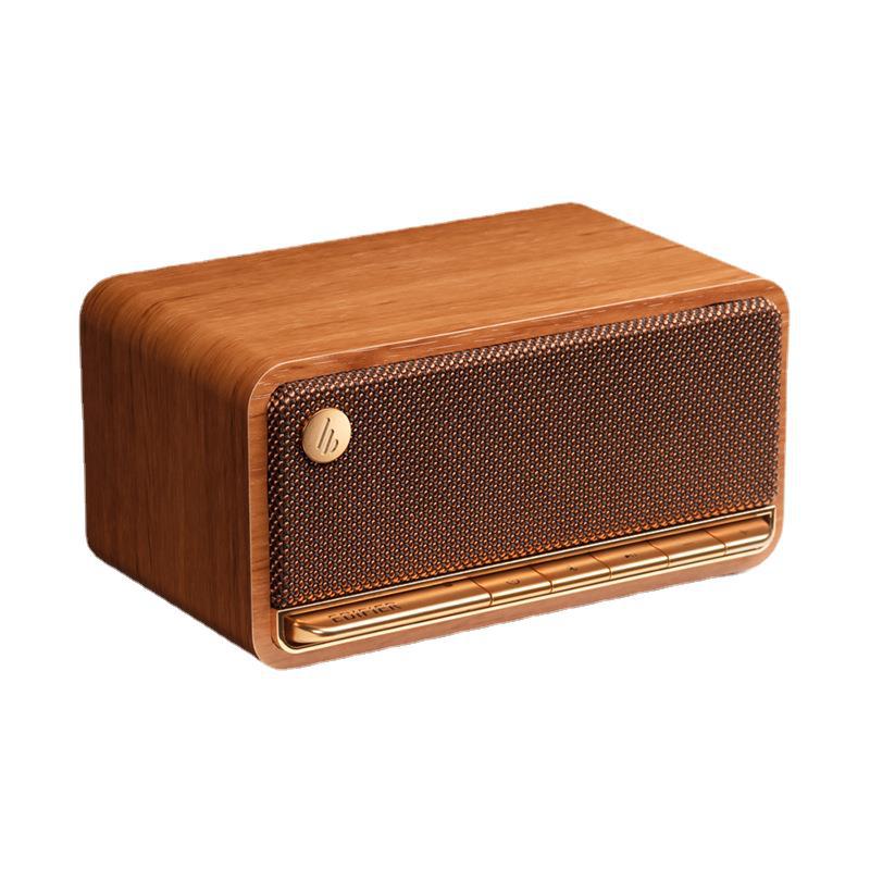 Parlantes Bluetooth  Vintage Wooden Speaker Portable Wireless Subwoofer Home 3D Stereo Support TF/AUX Computer Speaker