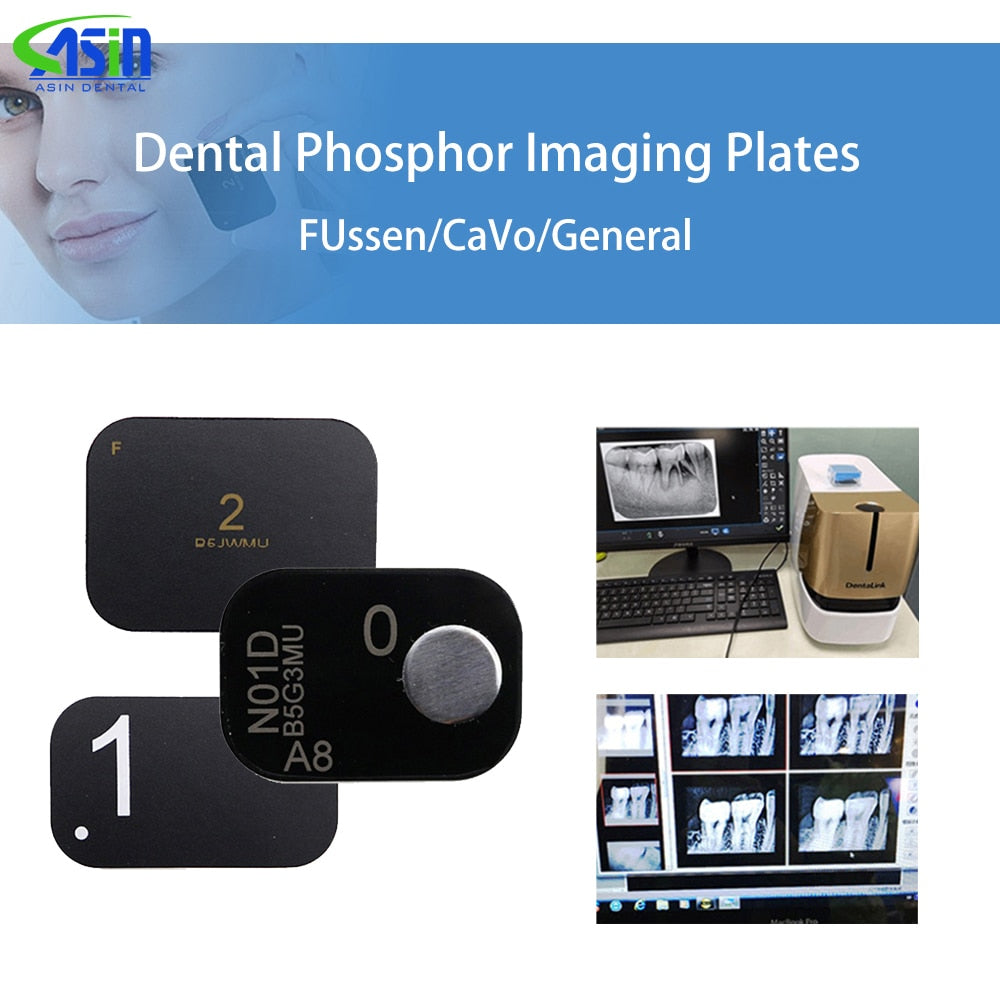 Portable Dental Phosphor Imaging Plate X-Ray Scanner Medical Radiovisograph Digital Sensor RX Match Plate 0# 1# 2# 3# Fussen