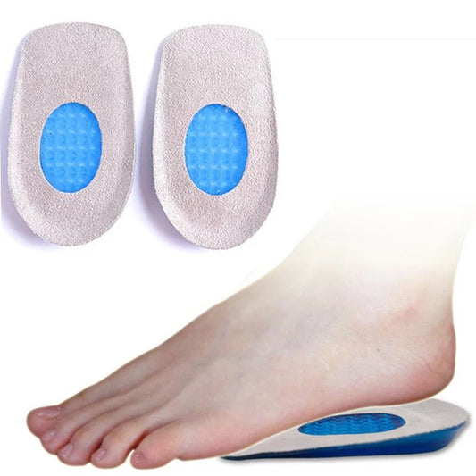 New Silicone Gel orthopedic Insoles Back Pad Heel Cup for Calcaneal Pain Health Feet Care Support spur feet cushion pads