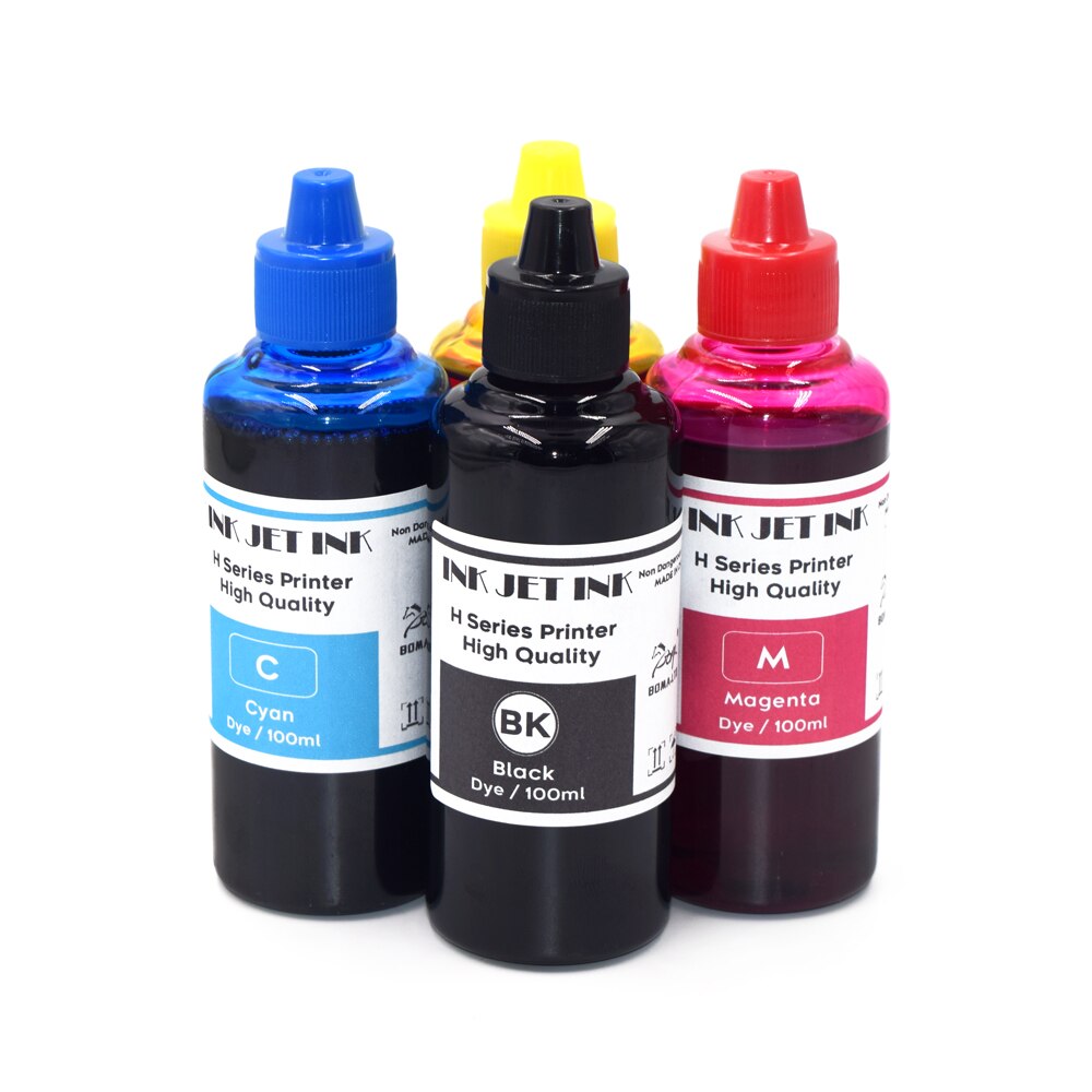4Color*100ML HP711 711XL Waterbased Refill Dye Ink for HP DesignJet T520 T120 T230 T250 T650 Printer