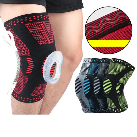 Knee Patella Protector Brace Silicone Spring Knee Pad