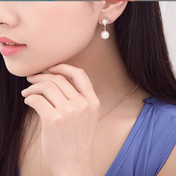Fringed diamond earrings