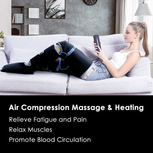 Leg Massager With Heat On Knee Cordless Air Compression For
