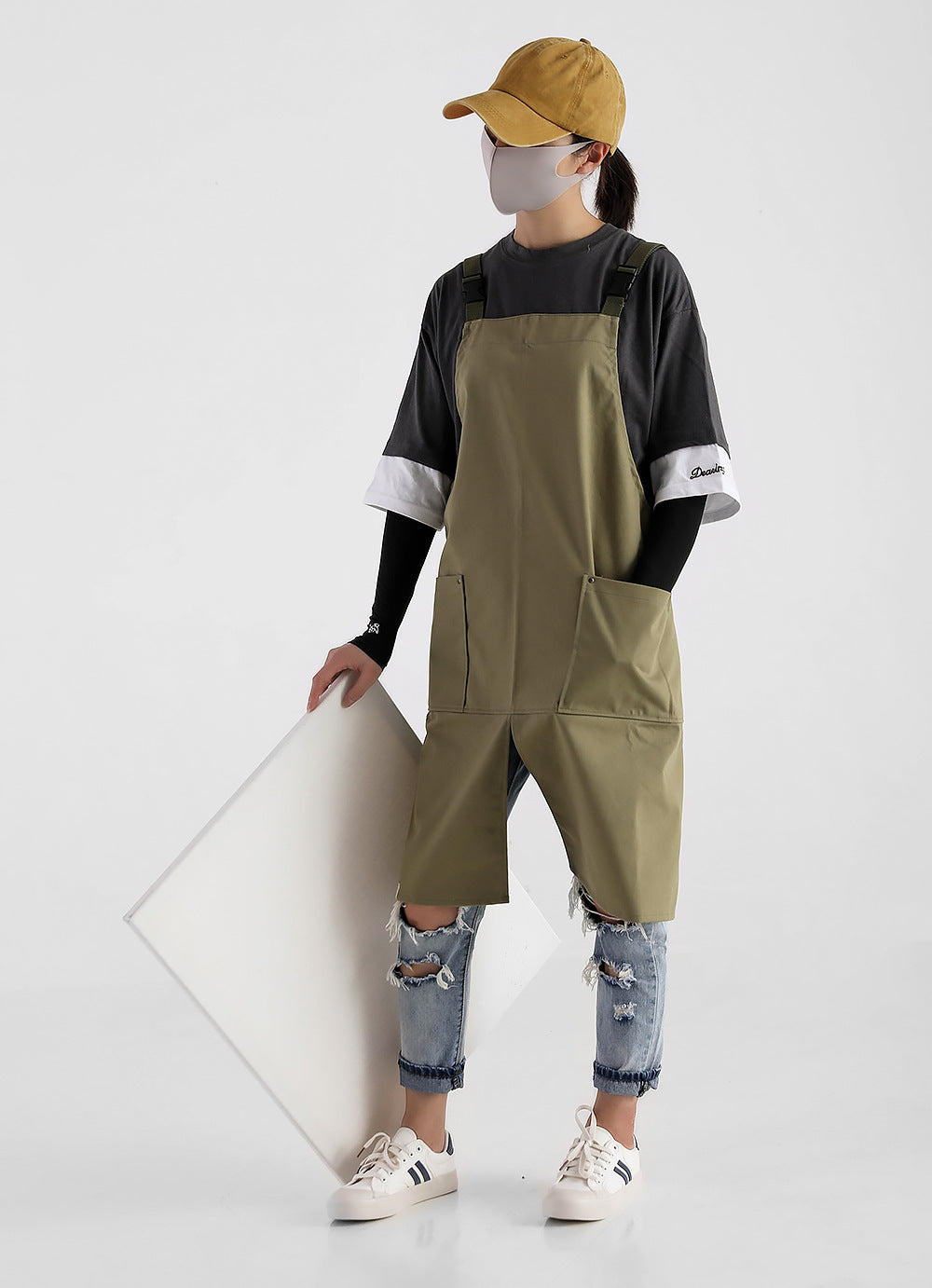 Canvas bib waterproof coverall overalls apron