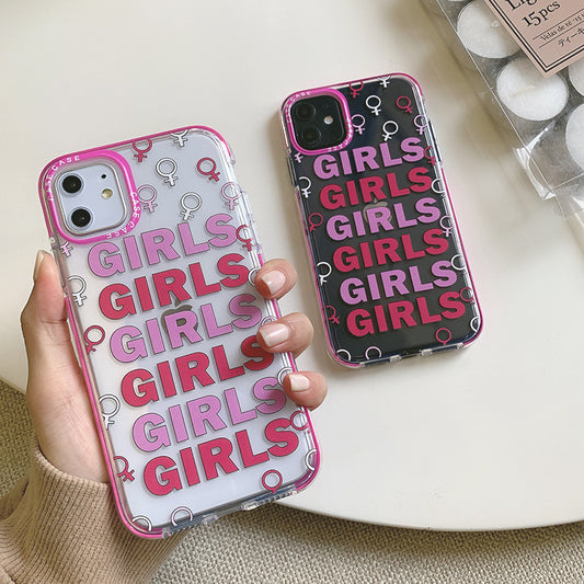 Girl  Case All-inclusive Soft Case Transparent Protective Case Applicable