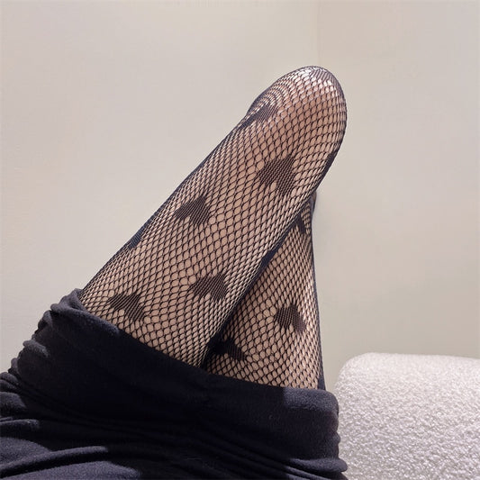 Women Sexy Tights Stockings New Hearts Club Party Anti-Snagging Female Calcetines Fish Net Stocking Fishnet Mesh Pantyhoses