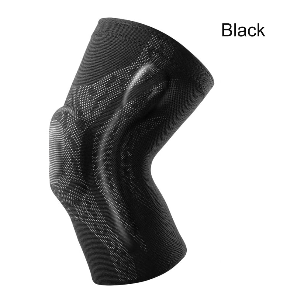 Veidoorn 1 PCS Patella Protector  Silicone Spring Knee Pad Basketball Running Compression Knee Brace Support Sleeve