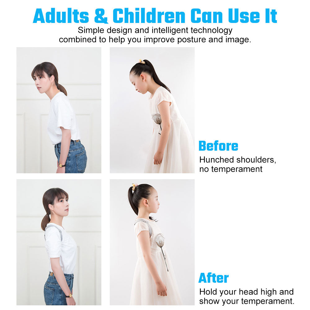 Smart Posture Corrector Intelligent Vibration Back Straightener Posture Corrector for Adults &amp; Kids Back Support espalda recta