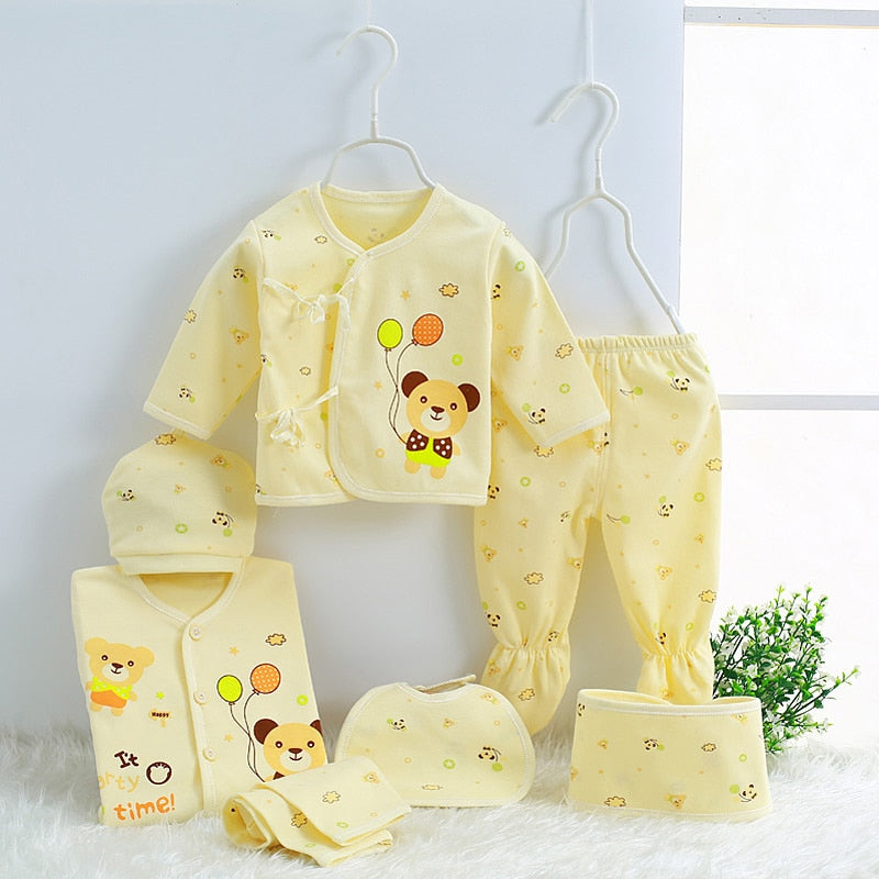 0-3 Months Infant Underwear Suits Soft Cotton Cartoon Baby Girl Clothes Set Newborn Brand for New Born Boy Outfits Ropa Bebe