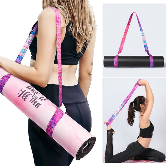 Yoga Mat Waterproof Strap Belt Adjustable Multi-function Cotton Strap Sport Tool Pilates Fitness Exercise Sport Stretch Strap