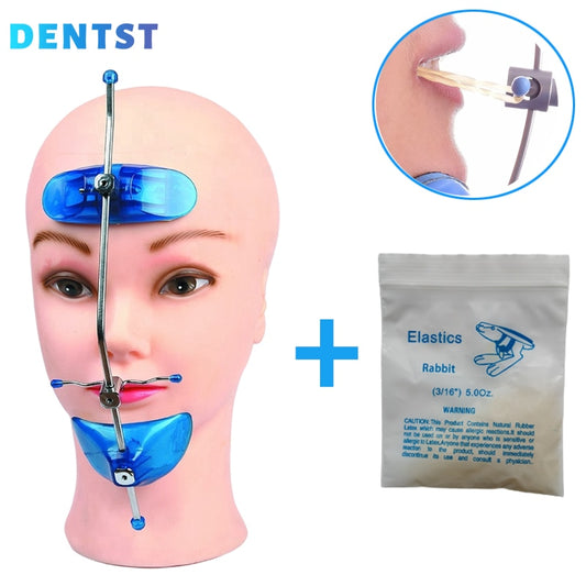Dental Orthodontic Adjustable High Pull Headgear Dental Face Mask Single Pole +odontologia Elastics Ties Chain Band O-ring