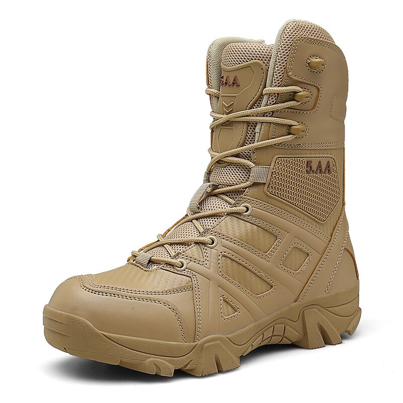 Vancat Men High Quality Brand Military Leather Boots Special Force Tactical Desert Combat Men&#39;s Boots Outdoor Shoes Ankle Boots