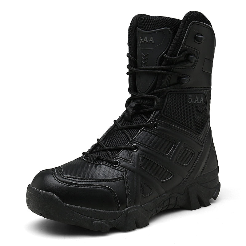 Vancat Men High Quality Brand Military Leather Boots Special Force Tactical Desert Combat Men&#39;s Boots Outdoor Shoes Ankle Boots