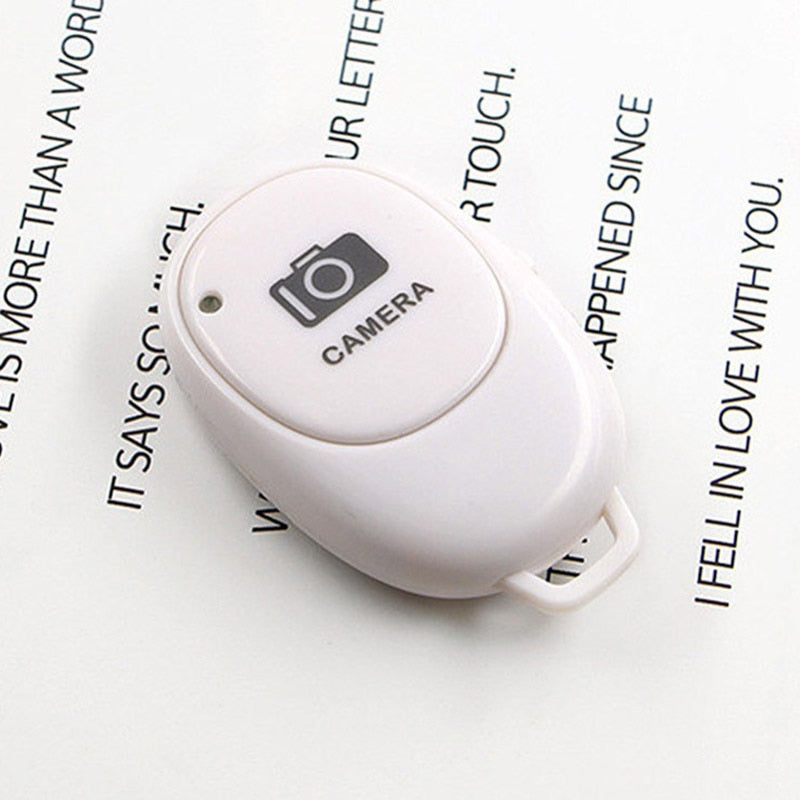 Mini Bluetooth-compatible Remote Control Button Wireless Controller Self-Timer Camera Stick Shutter Release Phone Selfie