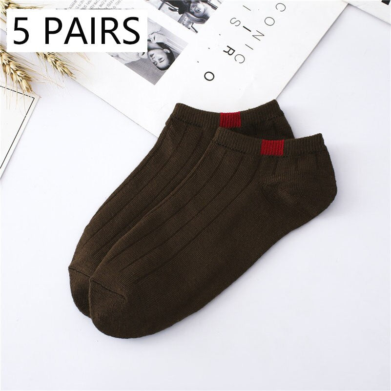 5 Pairs 10 Candy Colors Women Short Socks Fashion Female Girls Ankle Boat Socks Invisible Sock Slippers Calcetines Women Hosiery