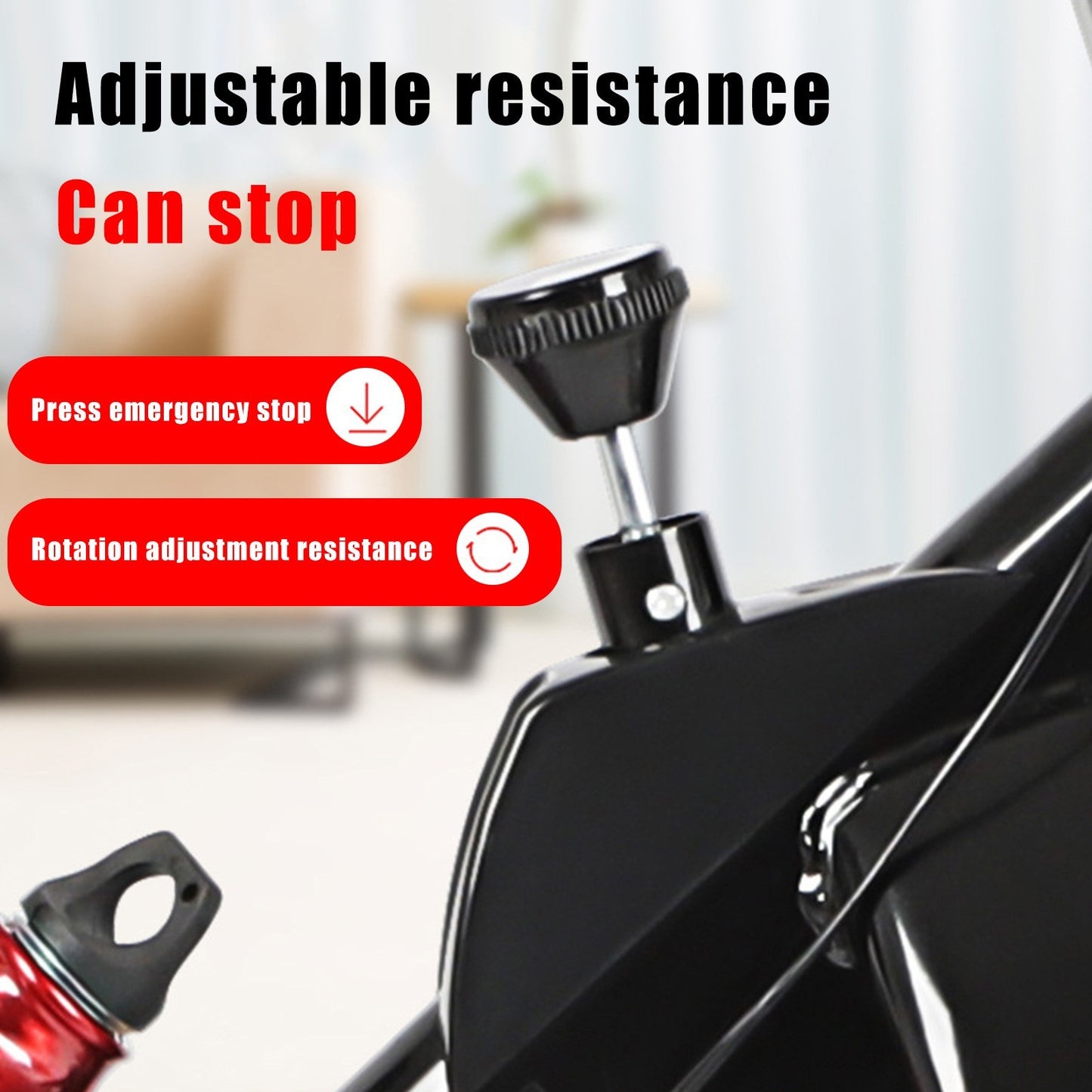 Stationary Indoor Bicycle-Bicycle With Tablet Stand And Comfortable Cushion