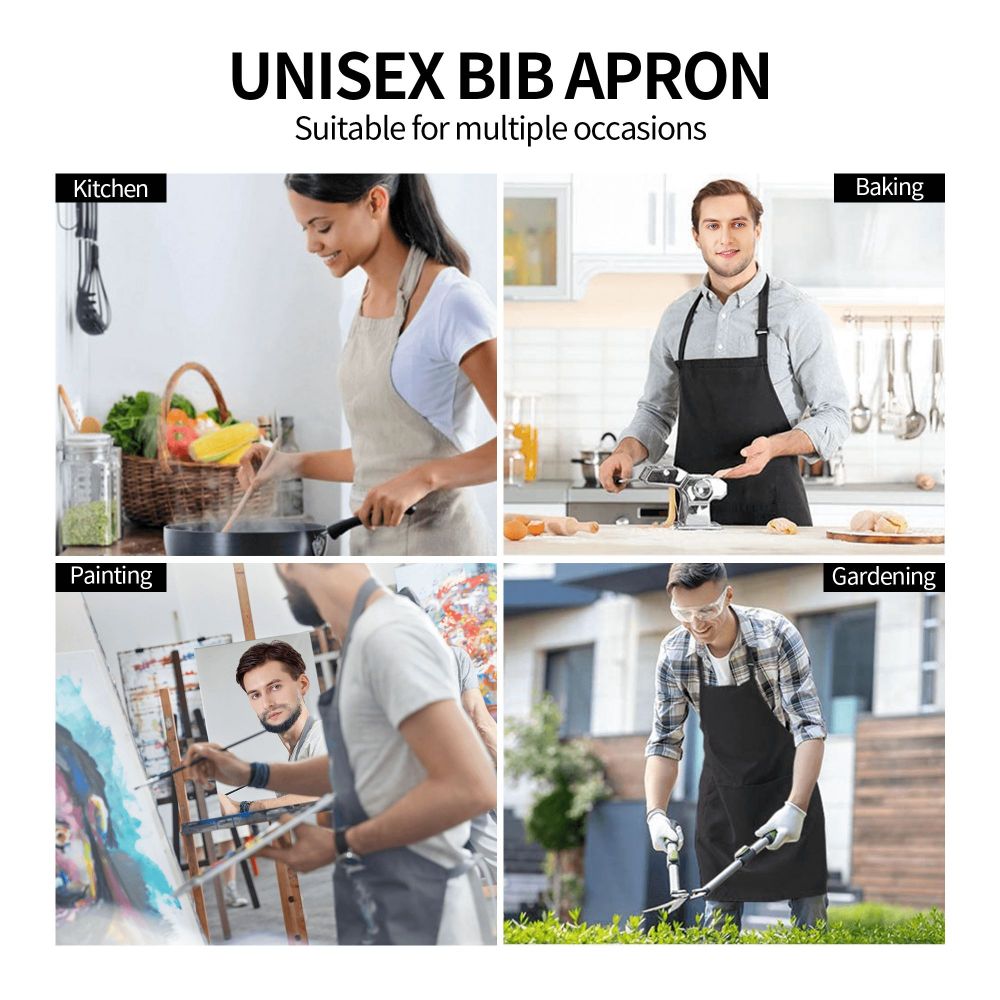 Handy Waterproof Apron With Pockets For Adults